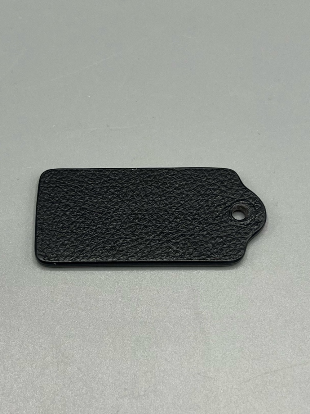 Coach Black Pebbled Leather Bag Tag - Picture 2 of 3